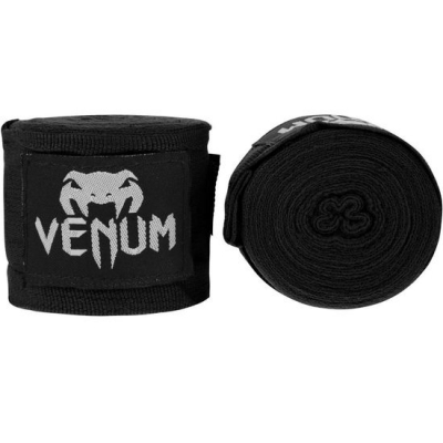 Бинты боксерские Venum 4m Handwraps (черные)