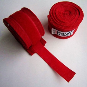Бинты боксерские Everlast 2,7м (красные)